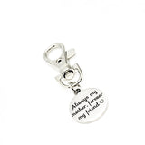 Mom Gift, Always My Mother Forever My Friend Clip On Charm, Gift For Mom, Mothers Day Gift, Mom Birthday Gift, New Mom Gift, Wife Gift