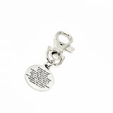 Scripture Gift, The Lord Is My Refuge Clip On Charm, Psalm 61 2 and 3, Scripture Quote, I Call To You When My Heart Is Faint, Bible Verse