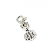 Scripture Gift, The Lord Is My Refuge Clip On Charm, Psalm 61 2 and 3, Scripture Quote, I Call To You When My Heart Is Faint, Bible Verse