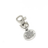 Scripture Gift, The Lord Is My Refuge Clip On Charm, Psalm 61 2 and 3, Scripture Quote, I Call To You When My Heart Is Faint, Bible Verse