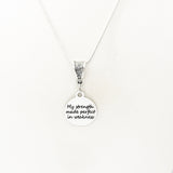 Faith Gift, My Strength Made Perfect In Weakness Necklace, Scripture Gift, 2 Cor 12 9, Scripture Jewelry, Christian Gift, Christian Jewelry