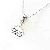 Faith Gift, My Strength Made Perfect In Weakness Necklace, Scripture Gift, 2 Cor 12 9, Scripture Jewelry, Christian Gift, Christian Jewelry
