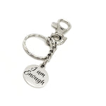 Affirmation Gifts, I Am Enough Keychain, Encouragement Gift, Affirmation Quote, Gift For Her, Motivating Quote, Motivational Gift