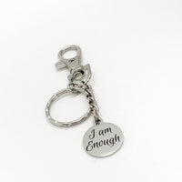 Affirmation Gifts, I Am Enough Keychain, Encouragement Gift, Affirmation Quote, Gift For Her, Motivating Quote, Motivational Gift