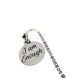 I Am Enough Bookmark, Journal Bookmark, Motivating Gift, Affirmation Gifts, Affirming Quote, Charm Bookmark, Planner Bookmark, Reader Gift