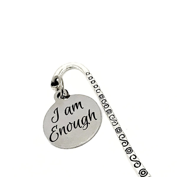 I Am Enough Bookmark, Journal Bookmark, Motivating Gift, Affirmation Gifts, Affirming Quote, Charm Bookmark, Planner Bookmark, Reader Gift