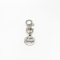 Motivation Gift, I Am Enough Clip On Charm, Affirmation Gift, Starting Over Gift, Divorce Gift, Recovery Gift, New Beginnings
