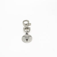 Medical Charm, Yellow Jacket Allergy Charm, Clip On Charm, Medical Notification, Medical Awareness Notification, Yellow Jacket Allergy Gift