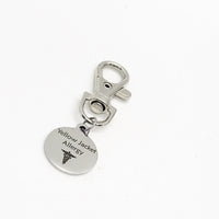 Medical Charm, Yellow Jacket Allergy Charm, Clip On Charm, Medical Notification, Medical Awareness Notification, Yellow Jacket Allergy Gift