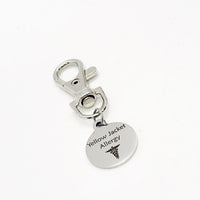 Medical Charm, Yellow Jacket Allergy Charm, Clip On Charm, Medical Notification, Medical Awareness Notification, Yellow Jacket Allergy Gift