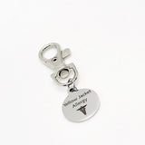 Medical Charm, Yellow Jacket Allergy Charm, Clip On Charm, Medical Notification, Medical Awareness Notification, Yellow Jacket Allergy Gift