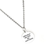 Virtual Worker Gift, Virtually We Can Do Anything Necklace, Virtual Teacher Gift, 2020 Virtual Worker, 2020 Virtual Teacher, Gift For Her