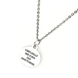 Virtual Worker Gift, Virtually We Can Do Anything Necklace, Virtual Teacher Gift, 2020 Virtual Worker, 2020 Virtual Teacher, Gift For Her
