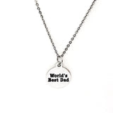 Dad Gift, World’s Best Dad Necklace, Gift For Dad, Dad Pregnancy Announcement, Gift For Husband, Gift From Kids, New Dad Gift, Gift For Him