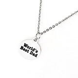 Dad Gift, World’s Best Dad Necklace, Gift For Dad, Dad Pregnancy Announcement, Gift For Husband, Gift From Kids, New Dad Gift, Gift For Him