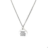 Motivating Quote, Overcoming Challenges Necklace, Challenges Make Life Interesting, Overcoming Them Makes Life Meaningful, Encouraging Quote