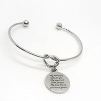 Memorial Gifts, My Mind Still Talks To You, My Heart Still Looks For You, My Soul Knows You Are At Peace Bracelet, Loss Of Loved One, C845