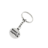 Encouragement Gift, Good Things Come To Those Who Hustle Make It Happen Keychain, Double sided Keychain, Encouragement Quote, Direct Sales