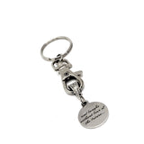 Christian Gift, She Is Clothed In Strength And Dignity And Laughs Without Fear Of The Future Keychain, Christian Woman, Faith Gift, C848