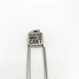 Bookmark Gift, Clear Your Mind Of Can’t Bookmark, Charm Bookmark, Planner Gift, Planner Bookmark, Motivation Gift, Encouragement Gift