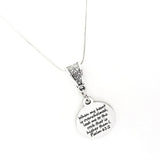 Scripture Gift, When My Heart Is Overwhelmed Lead Me To The Rock That Is Higher Than I Necklace, Psalm 61 2, Scripture Jewelry Gift