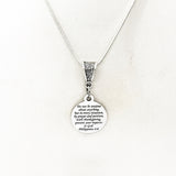 Scripture Gifts, Do Not Be Anxious About Anything Necklace, Philippians 4 6, Present Your Requests To God, Scripture Quote, Scripture Charm