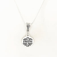 Faith Jewelry, Faith Words Necklace, Faith Gifts, Gift For Daughter, Christian Gift, Christian Jewelry, Gift For Her, Christian Words