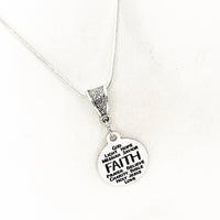 Faith Jewelry, Faith Words Necklace, Faith Gifts, Gift For Daughter, Christian Gift, Christian Jewelry, Gift For Her, Christian Words