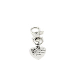 Sister Gift, Sisters Are Different Flowers From The Same Garden Charm, Clip On Charm, Bag Charm, Purse Charm, Sister Quote, Sister Love
