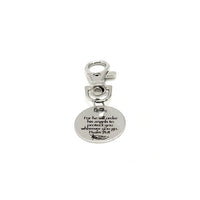 Protection Gift, For He Will Order His Angels To Protect You Wherever You Go Clip On Charm, Psalm 91 11, Daughter Gift, Son Gift