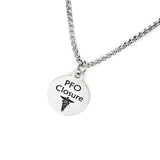 Medical Condition Necklace, PFO Closure Necklace, PFO Closure Notification, Medical Notification Jewelry, Medical Charm Jeewelry
