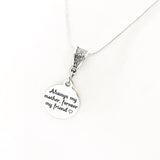 Mom Gift, Always My Mother, Forever My Friend Necklace, Mom Jewelry, Mom Necklace, Mom Christmas, Mothers Day Gift, Gift For Mom