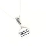 Faith Gift, My Strength Made Perfect In Weakness Necklace, Scripture Gift, 2 Cor 12 9, Scripture Jewelry, Christian Gift, Christian Jewelry