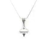 Medical Symbol Necklace, Hypersensitive Upper Airway Necklace, Medical Notification, Medical Notice, Gift For Her, Medical Caduceus