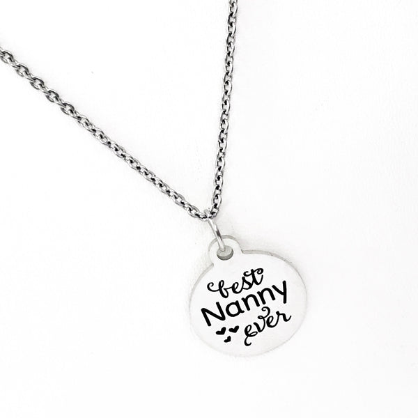 Nanny Gift, Best Nanny Ever Necklace, Nanny Present, Nanny Christmas, Gift For Nanny, Nanny Thank You, Thank You Gift, Gift For Her