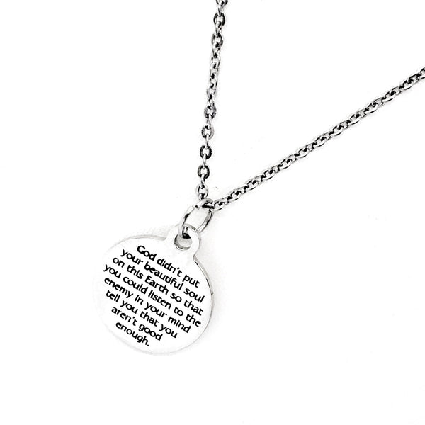 Christian Woman Gift, God Made You Necklace, Gift For Her, Inspiring Quote, Motivating Quote, Encouragement Gift, Faith Gift, Christian Gift