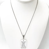 Encouragement Gift, You Have Three Choices In Life Necklace, Give It All You’ve Got, Motivating Charm, Daughter Gift, Encouraging Quote