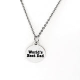 Dad Gift, World’s Best Dad Necklace, Gift For Dad, Dad Pregnancy Announcement, Gift For Husband, Gift From Kids, New Dad Gift, Gift For Him