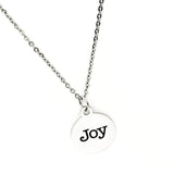 Affirmation Jewelry, Joy Necklace, Joy Pendant, Affirmation Gifts, Christmas Jewelry, Motivation Gift, Encouragement Gift, Salvation Gift