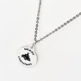 Christmas Jewelry, Merry Christmas Necklace, Christmas Wish, Christmas Gift, Wishing You A Merry Christmas, Gift For Her, Christmas Charm