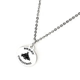 Christmas Jewelry, Merry Christmas Necklace, Christmas Wish, Christmas Gift, Wishing You A Merry Christmas, Gift For Her, Christmas Charm