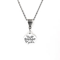 Sister Gift, Best Sister Ever Necklace, Sister Jewelry, Sister Christmas, Gift For Her, Sorority Sister Gift, Gift For Sister, Sister Charm