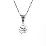 Sister Gift, Best Sister Ever Necklace, Sister Jewelry, Sister Christmas, Gift For Her, Sorority Sister Gift, Gift For Sister, Sister Charm