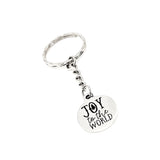 Christmas Gift, Joy To The World Keychain, Christmas Charm, Charm Keychain, Sunday School Gifts, Joy Gifts, Affirmation Gifts, Faith Gifts