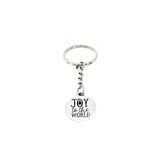 Christmas Gift, Joy To The World Keychain, Christmas Charm, Charm Keychain, Sunday School Gifts, Joy Gifts, Affirmation Gifts, Faith Gifts