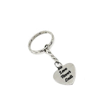 Love Gift, Love Never Ends Keychain, Anniversary Gift, I Love You Gift, Charm Keychain, Wife Gift, Husband Gift, Wedding Gift, Love Charm