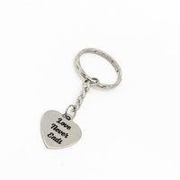 Love Gift, Love Never Ends Keychain, Anniversary Gift, I Love You Gift, Charm Keychain, Wife Gift, Husband Gift, Wedding Gift, Love Charm