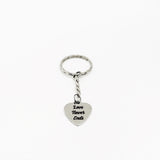 Love Gift, Love Never Ends Keychain, Anniversary Gift, I Love You Gift, Charm Keychain, Wife Gift, Husband Gift, Wedding Gift, Love Charm