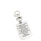 Faith Gift, Praise God, Trust God, Thank God Clip On Charm, Faith Quote, Pastor Gift, Deacon Gift, Christian Father, Christian Husband