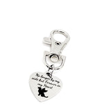 Pet Memorial, No Longer By My Side But Forever In My Heart Clip On Charm, Dog Loss Sympathy, Pet Loss Sympathy, Dog Loss Gift, Pet Loss Gift